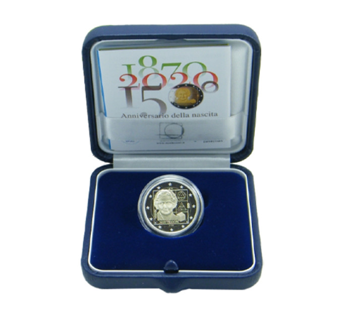 Italy 2 euro proof 2020 - Maria Montessori for 65.00 € ✅