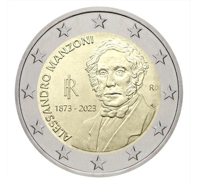 Italy 2 euro UNC 2023 - 150th Anniversary of the Death of Alessandro Manzoni for 3.70 € ✅
