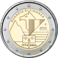Italia 2 euro UNC 2024 - 250 años de guardia financiera