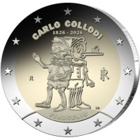 Italy 2 euro UNC 2026 - 200th Anniversary of the Birth of Carlo Collodi