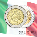 Italia 2 euro UNC 2012 - 10 Años de Euro Cash por 5.00 € ✅