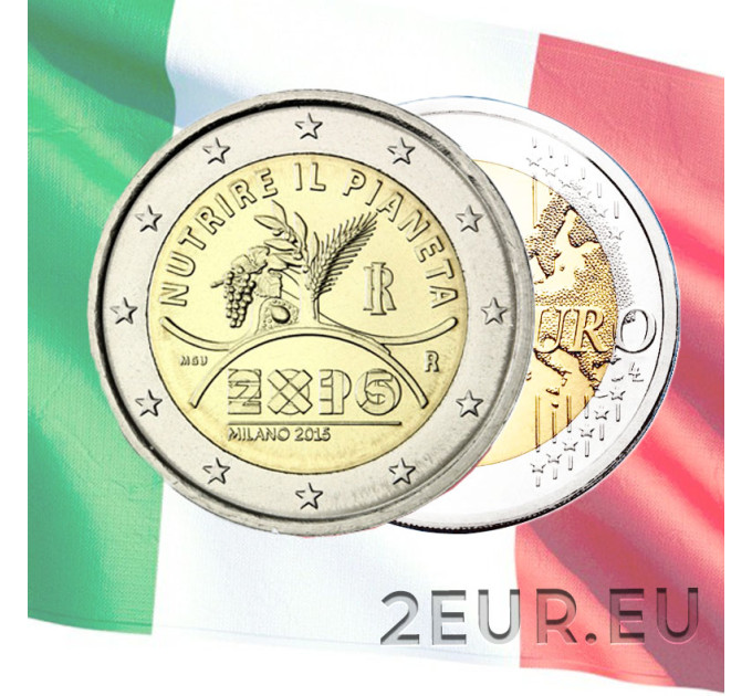Italia 2 euro UNC 2015 - EXPO Milano por 6.00 € ✅