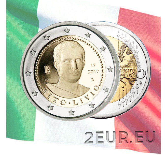 Italia 2 euro UNC 2017 - 2000 Aniversario de la Muerte de Tito Livio por 6.50 € ✅