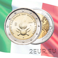 Italia 2 euro UNC 2020 - 80 Aniversario del Cuerpo Nacional de Bomberos