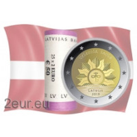 Letonia 2 euros UNC rollo 2019 - Sol naciente