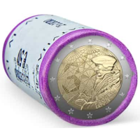 Latvia 2 euro UNC roll 2022 - 35 Years of the Erasmus Latvia 2 euro UNC roll 2022 - 35 Years of the Erasmus