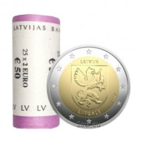 Letonia 2 euros UNC rollo 2017 - Latgale