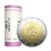 Latvia 2 euro UNC roll 2017 - Kurzeme Latvia 2 euro UNC roll 2017 - Kurzeme