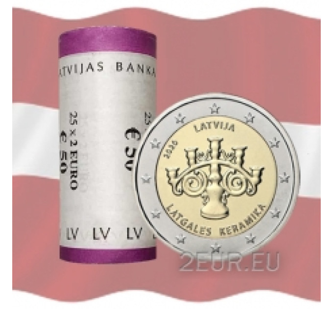 Letonia 2 euros UNC rollo 2020 - Cerámica latgaliana por 62.00 € ✅