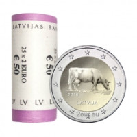 Letonia 2 euros UNC rollo 2016 - Agricultura de Letonia