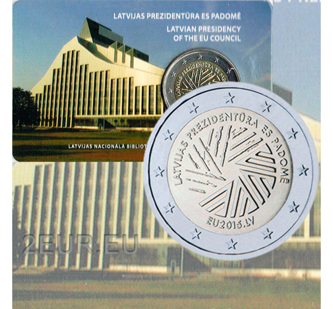 Latvia 2 euro BU 2015 - Latvian Presidency of the Council of the EU for 52.50 € ✅