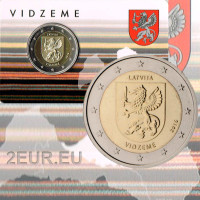 Letonia 2 euros BU 2016 - Vidzeme