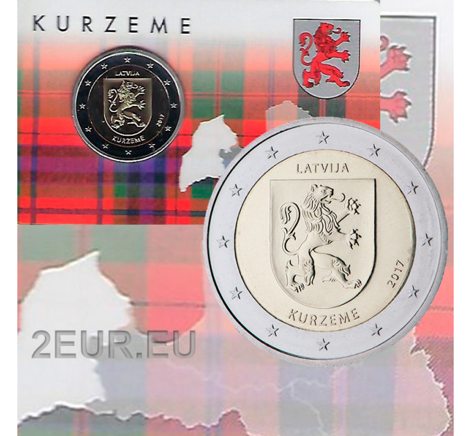 Letonia 2 euros BU 2017 - Kurzeme por 23.50 € ✅