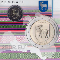 Letonia 2 euros BU 2018 - Zemgale