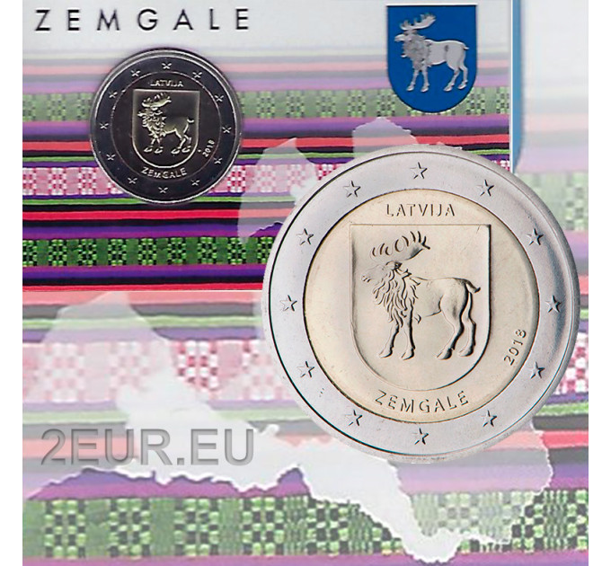 Latvia 2 euro BU 2018 - Zemgale for 35.00 € ✅
