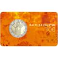 Letonia 2 euros BU 2018 - 100 Años de la Independencia de los Estados Bálticos por 89.00 € ✅