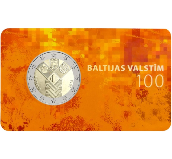 Letonia 2 euros BU 2018 - 100 Años de la Independencia de los Estados Bálticos por 89.00 € ✅