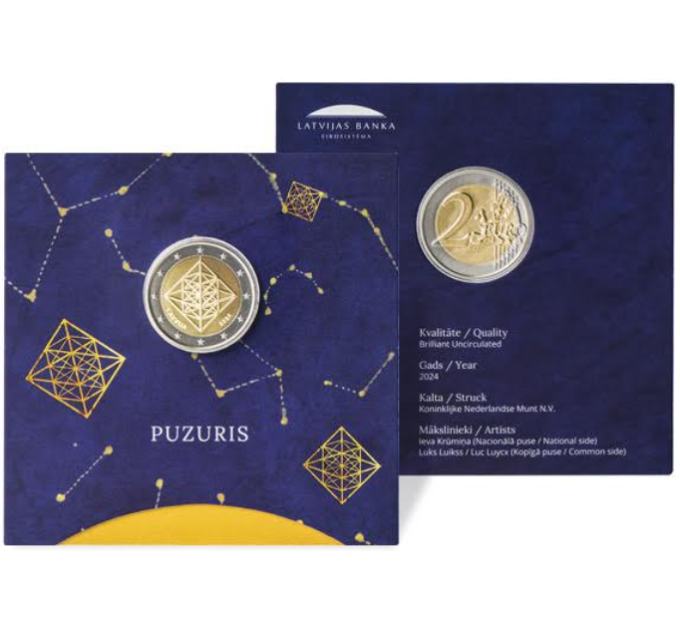 Latvia 2 euro BU 2024 - Puzuris for 20.50 € ✅