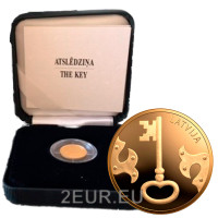 Letonia 5 euros gold proof 2021 - La clave