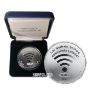 Letonia 5 euros de plata proof 2017 - 100 Años del Consejo Nacional Provisional de Walka