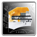 Letonia 5 euros de plata proof 2024 - Construyendo lo no construido por 85.00 € ✅