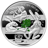 Latvia 5 euro silver proof 2024 - Childhood Joy