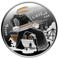 Letonia 5 euros de plata proof 2025 - Sol y viento
