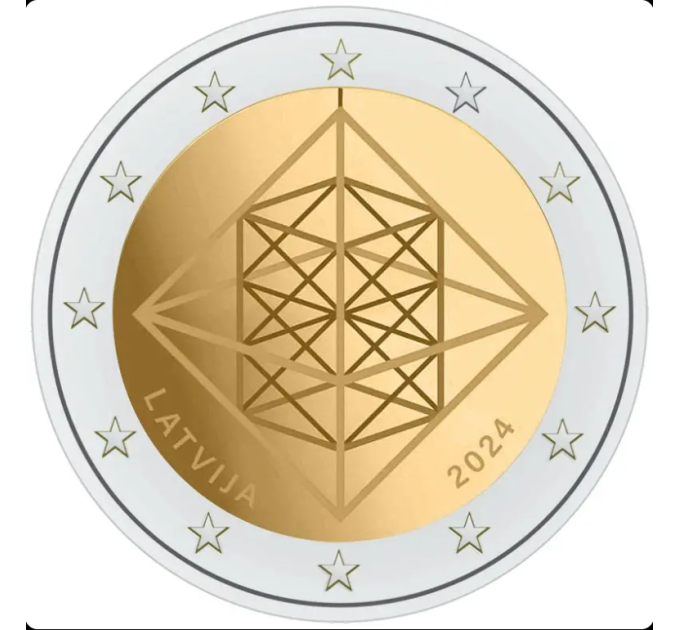 Latvia 2 euro UNC 2024 - Puzuris for 3.50 € ✅