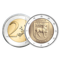 Letonia 2 euros UNC 2025 - Sēlija