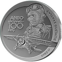 Lituania 1,5 euro UNC 2025 - Aviones ANBO - 100 años Lituania 1,5 euro UNC 2025 - Aviones ANBO - 100 años