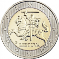Lithuania 2 euro UNC 2024 - arms of the Republic of Lithuania Vytis