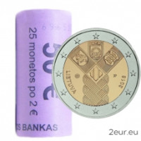 Lituania 2 euros UNC rollo 2018 - Centenario de la Independencia de los Estados Bálticos