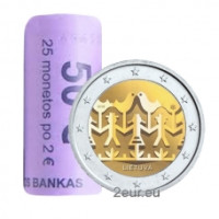 Lituania 2 euros UNC rollo 2018 - Celebración de la canción y la danza lituana