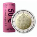 Lituania 2 euros UNC rollo 2024 - Tradición lituana de jardines con techo de paja por 62.50 € ✅