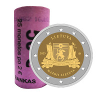 Lituania 2 euros UNC rollo 2025 - Lituania Minor