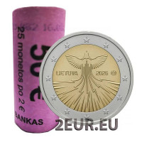 Lituania 2 euros UNC rollo 2026 - Independencia energética de Lituania