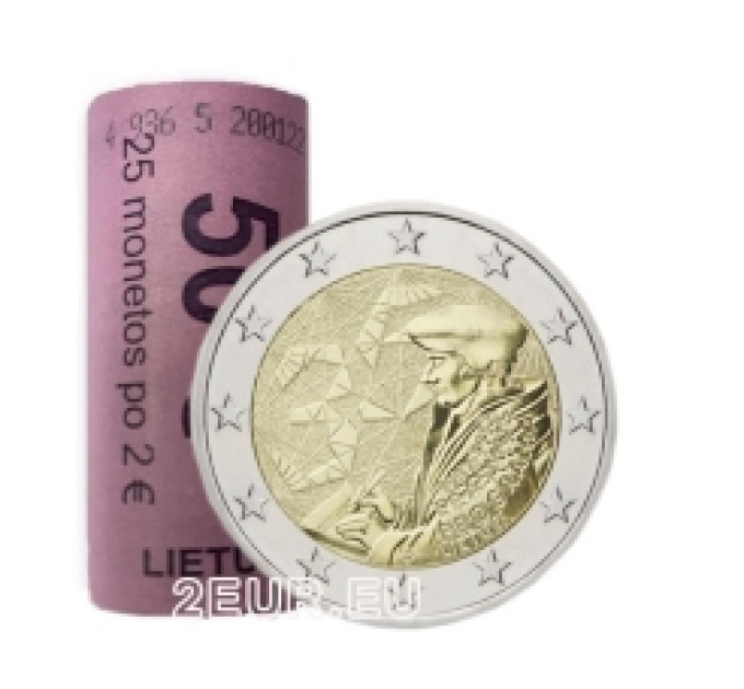 Lituania 2 euros UNC rollo 2022 - 35 años de Erasmus por 67.50 € ✅
