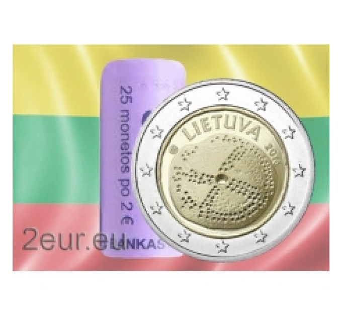 Lituania 2 euros UNC rollo 2016 - Cultura Báltica por 100.00 € ✅