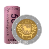 Lituania 2 euros UNC rollo 2022 - Suvalkija