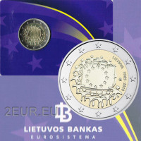 Lituania 2 euros BU 2015 - 30 Años de la Bandera UE Lituania 2 euros BU 2015 - 30 Años de la Bandera UE