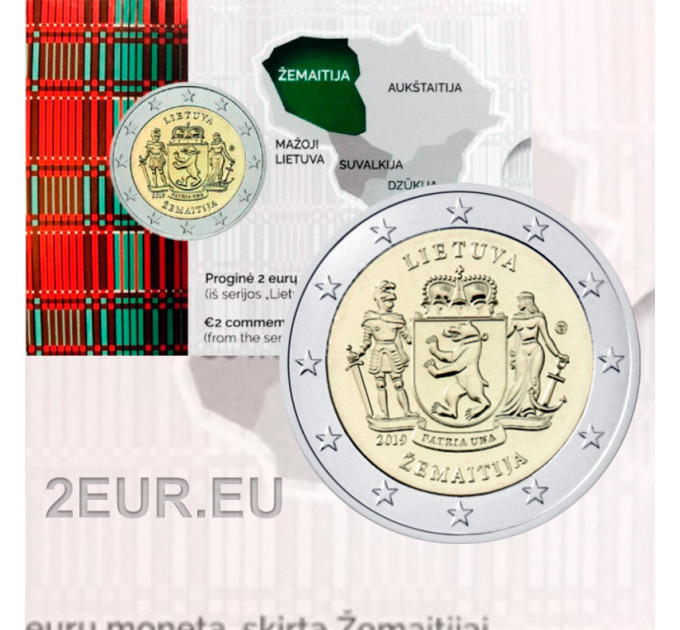 Lituania 2 euros BU 2019 - Zemaitija por 48.00 € ✅