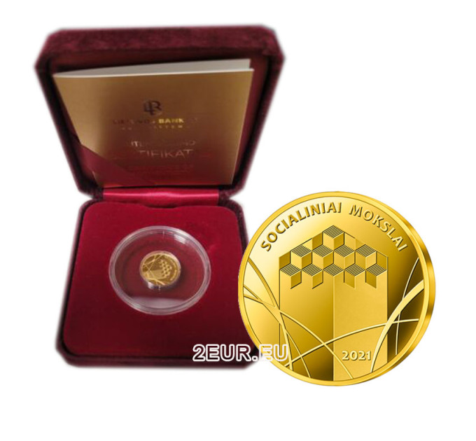 Lituania 5€ gold proof 2021 - Ciencias sociales por 186.35 € ✅