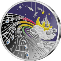 Lituania 5 euros plata proof 2025 - Canción de cuna