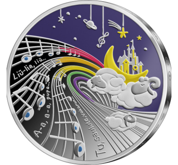 Lituania 5 euros plata proof 2025 - Canción de cuna por 85.00 € ✅