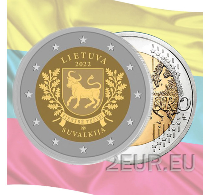 Lituania 2 euros UNC 2022 - Suvalkija por 4.00 € ✅