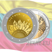 Lituania 2 euros UNC 2023 - Junto con Ucrania