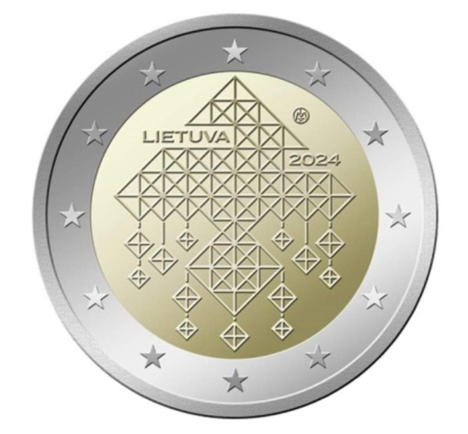 Lituania 2 euros UNC 2024 - Jardines con techo de paja por 3.50 € ✅