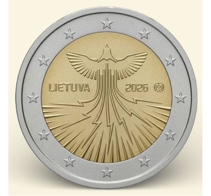 Lithuania 2 euro UNC 2026 - Energy independence of Lithuania for 3.50 € ✅