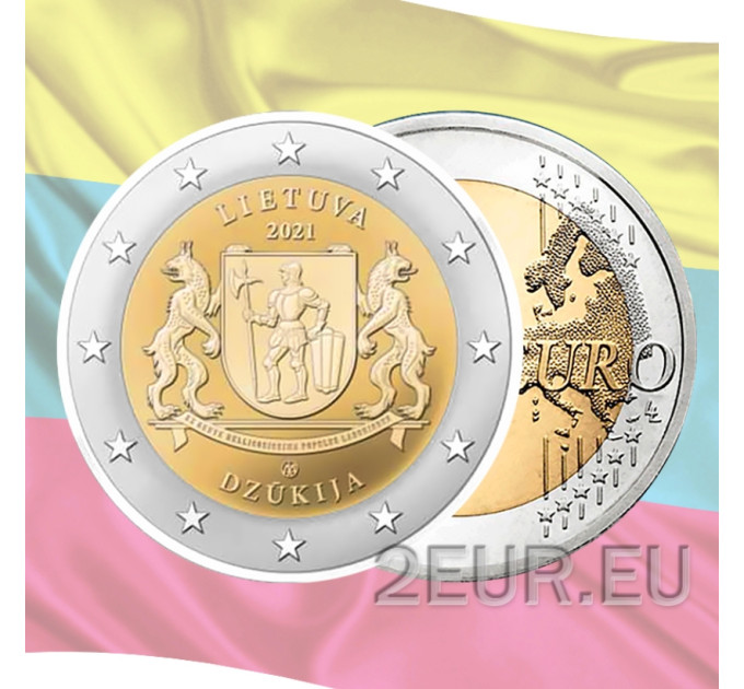 Lituania 2 euros UNC 2021 - Dzūkija por 4.50 € ✅