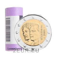 Luxembourg 2 euro UNC roll 2009 - 90th Anniversary of Grand Duchess Charlotte's Accesion to the Throne